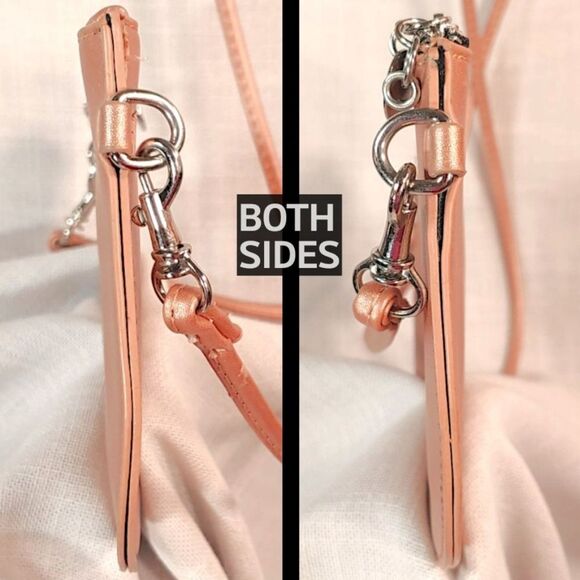 Zac Posen Small Convertible Crossbody Shoulder Bag Clutch Purse Copper Rose Gold - Picture 5 of 9